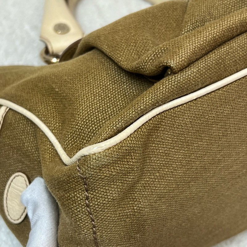 Celine Boogie吊墜皮牌帆布手提包-19