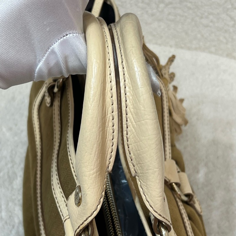 Celine Boogie吊墜皮牌帆布手提包-24