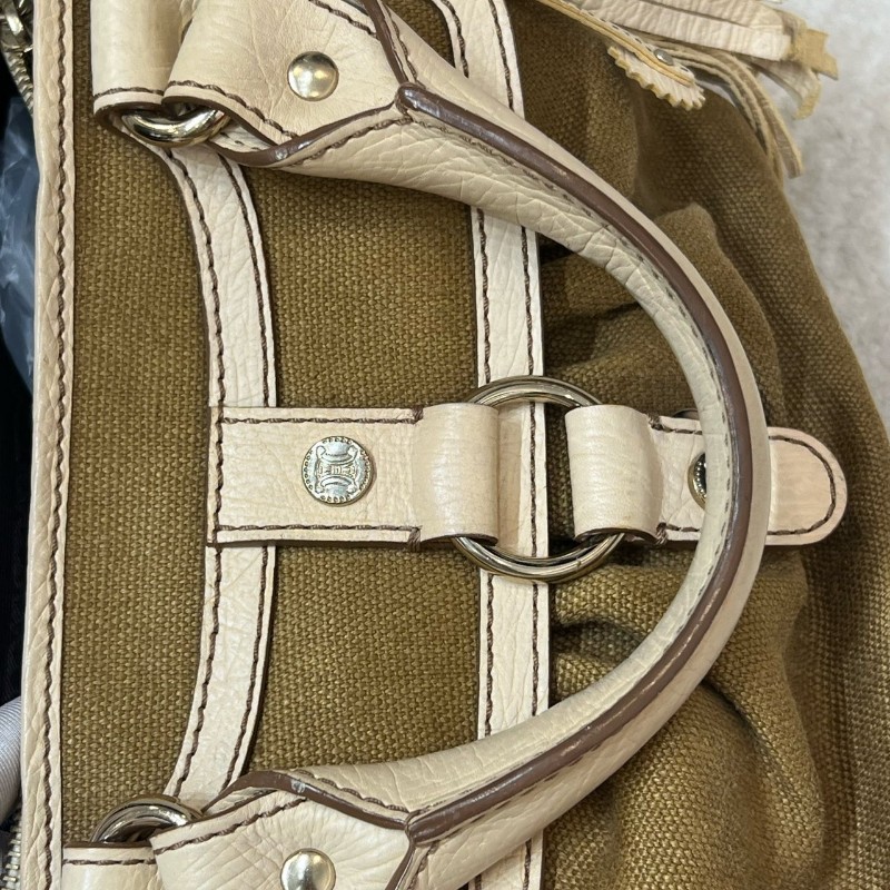 Celine Boogie吊墜皮牌帆布手提包-26