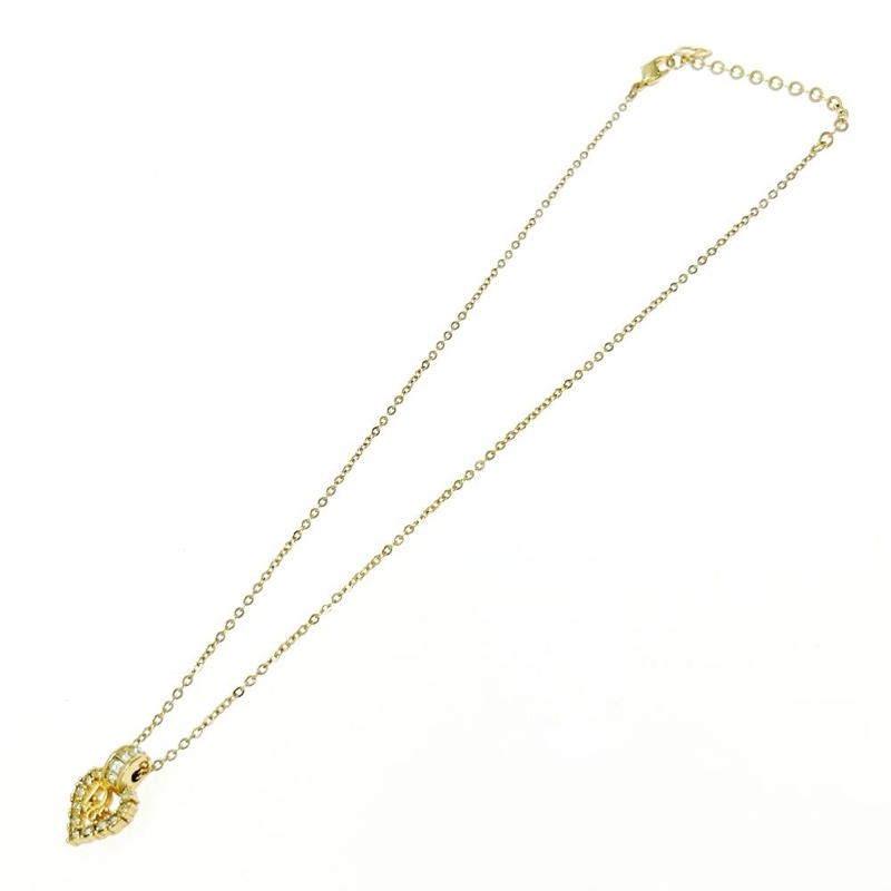 🌷Dior Vintage復古愛心水鑽項鍊 ｜經典花紋✦fufu style 精品✦ 氣質款｜Dior項鍊-8