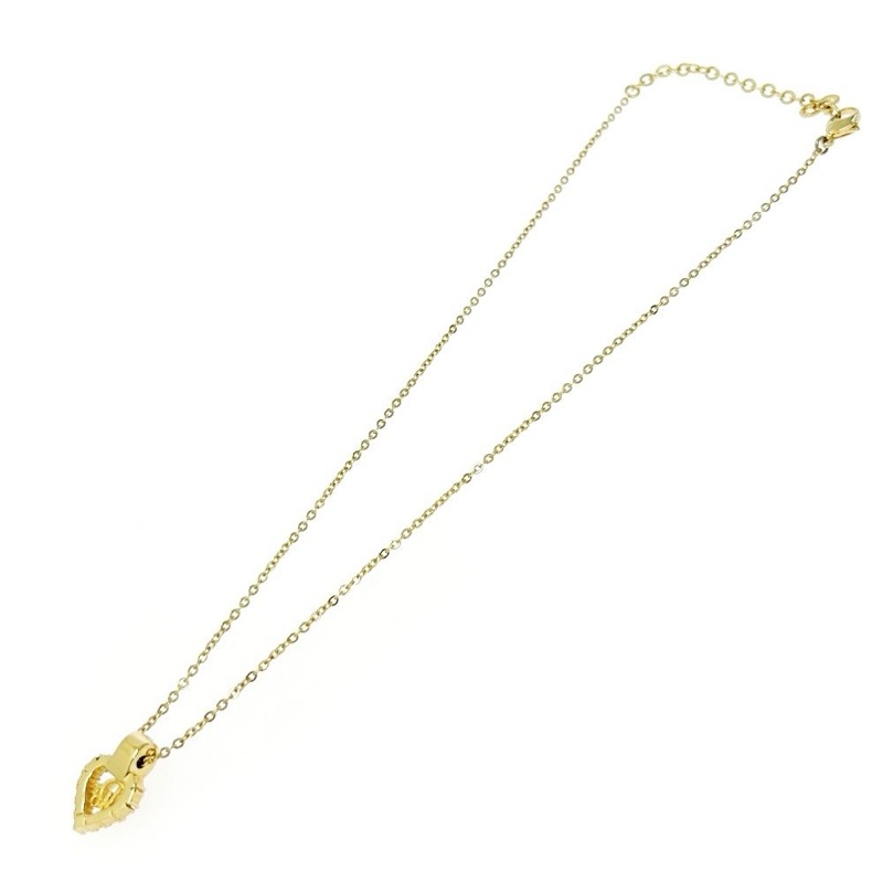 🌷Dior Vintage復古愛心水鑽項鍊 ｜經典花紋✦fufu style 精品✦ 氣質款｜Dior項鍊-9