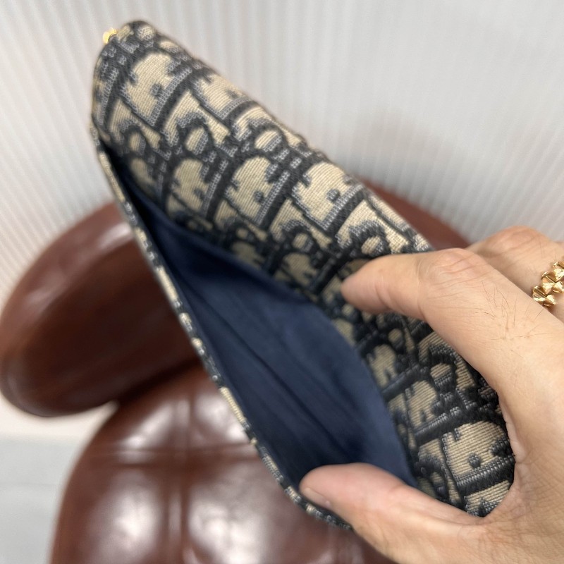 Dior 迪奧 小號老花馬鞍二合一鏈條包 肩背包斜背包-12