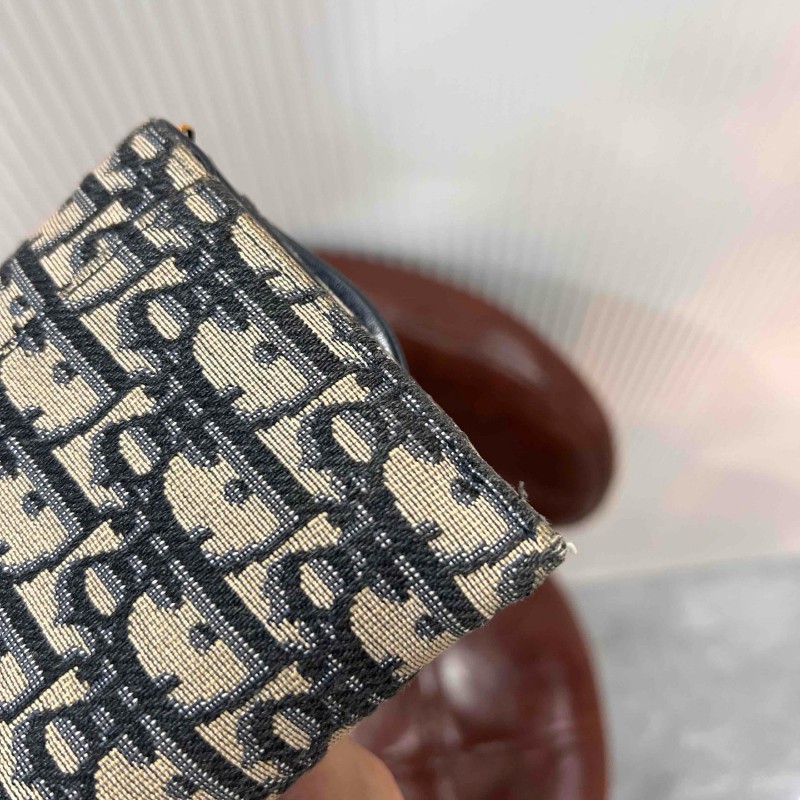 Dior 迪奧 小號老花馬鞍二合一鏈條包 肩背包斜背包-16