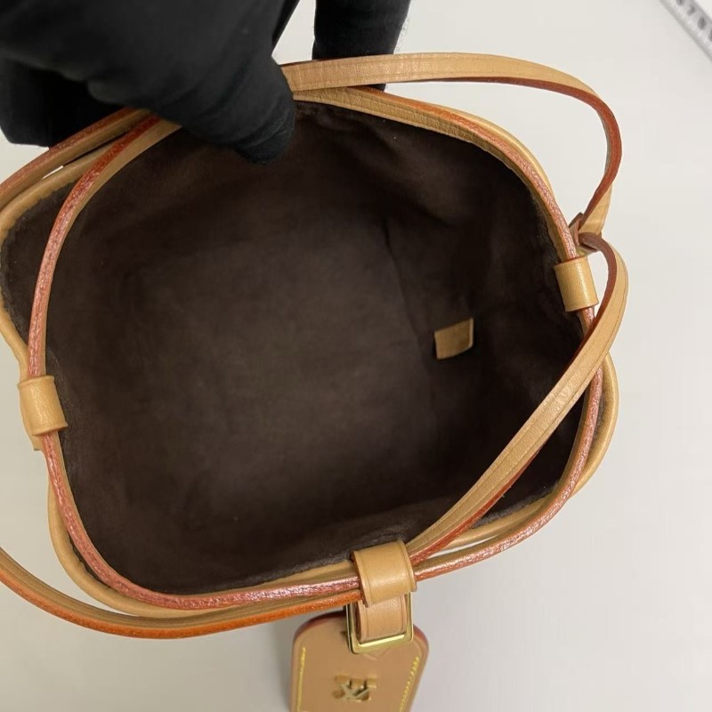 LV路易威登 purse老花燒麥包 手提包肩背包斜背包-9