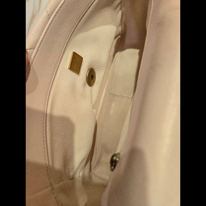 Chanel 19 口蓋包櫻花粉淺粉色26cm晶片款-7