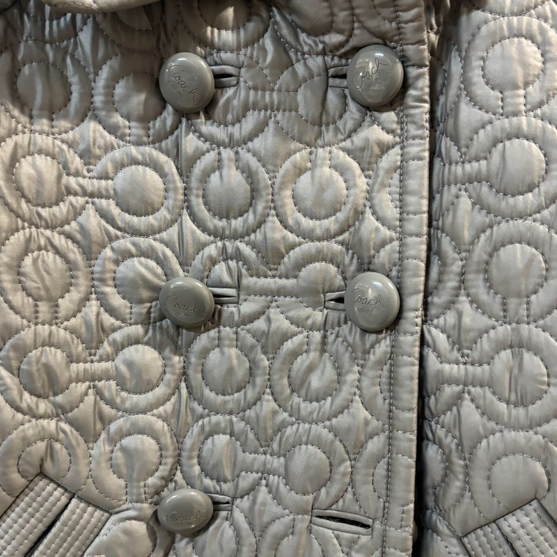 【美收精品】COACH 灰色外套 4-163【隔月月中將轉賣至日本 上架期限30天】-9