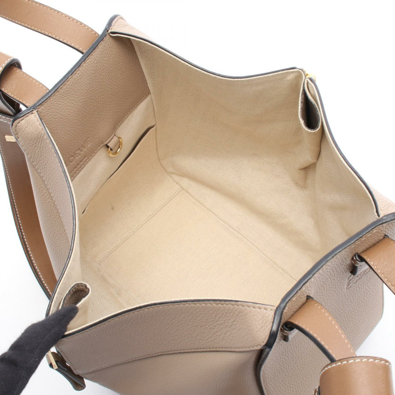 LOEWE HAMMOCK SMALL 斜背單肩包 A538S35X51 皮革 米棕色-2