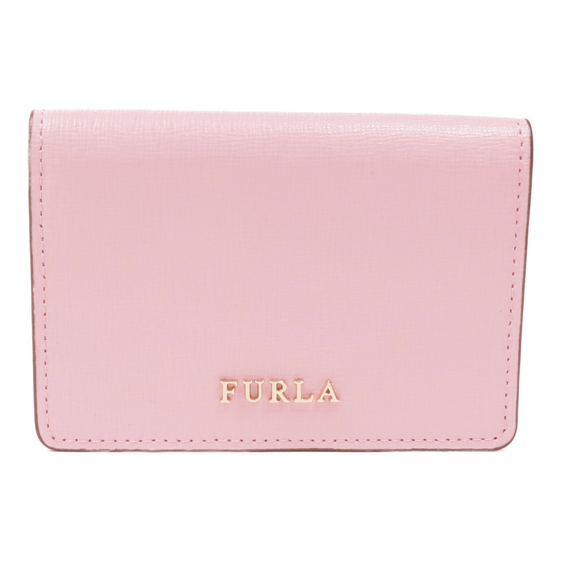 Furla 牛皮皮革Card Case金扣卡片套-0