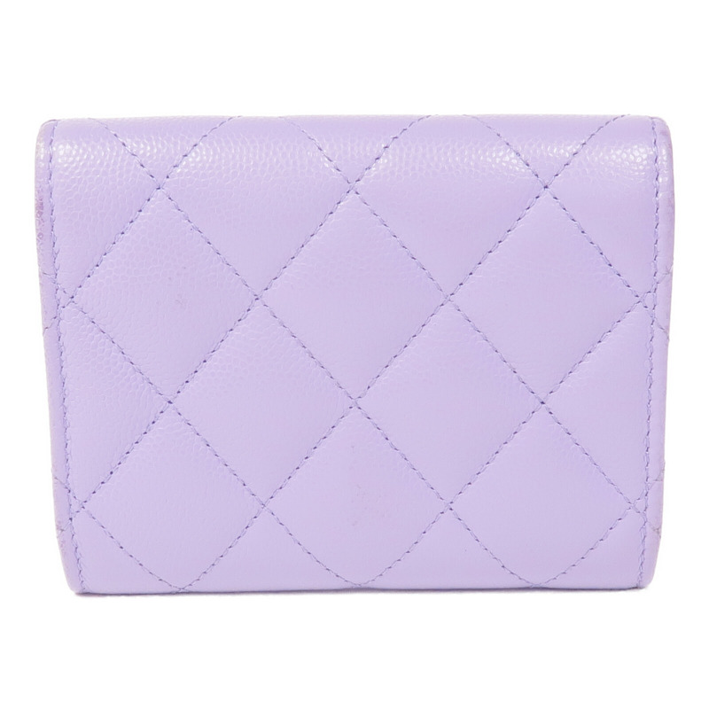 CHANEL 牛皮皮革Wallet金扣錢包-1