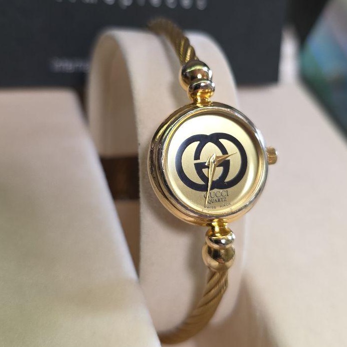 🌷Gucci 麻花手環手錶 ｜經典花紋✦fufu style 精品✦ 氣質款｜-1
