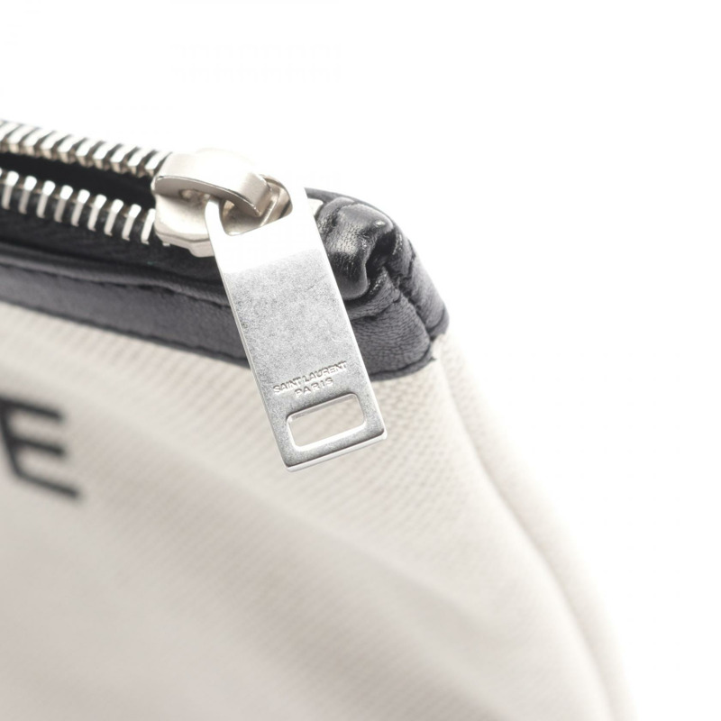 YVES SAINT LAURENT RIVE GAUCHE 商務手拿包 581369 帆布皮革-5