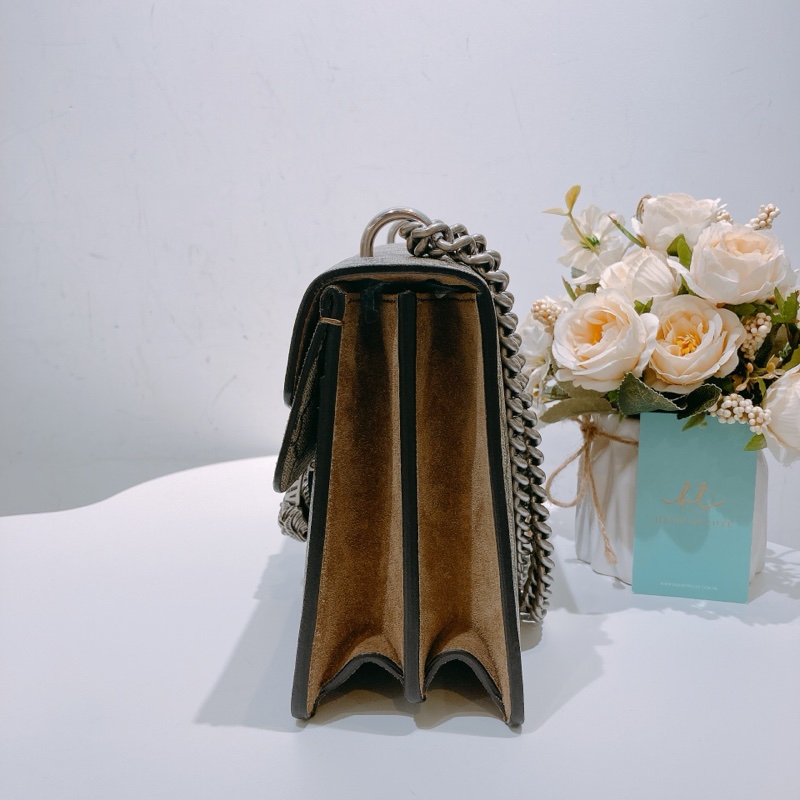 TW4507 GUCCI 古馳中號經典GG字翻蓋色鏈帶包包 GG SUPREME DIONYSUS SHOULDER BAG MEDIUM-4