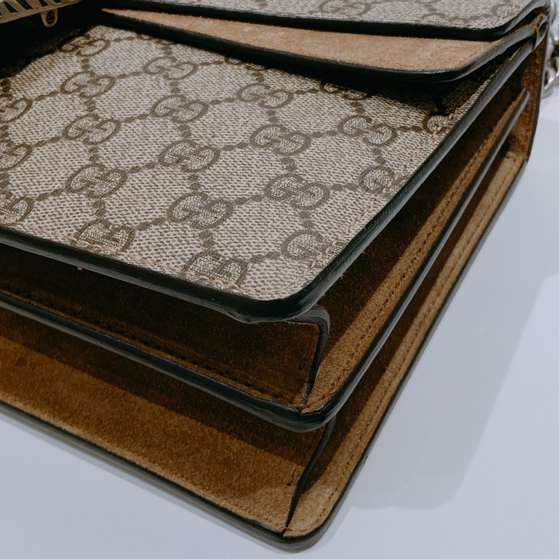 TW4507 GUCCI 古馳中號經典GG字翻蓋色鏈帶包包 GG SUPREME DIONYSUS SHOULDER BAG MEDIUM-7