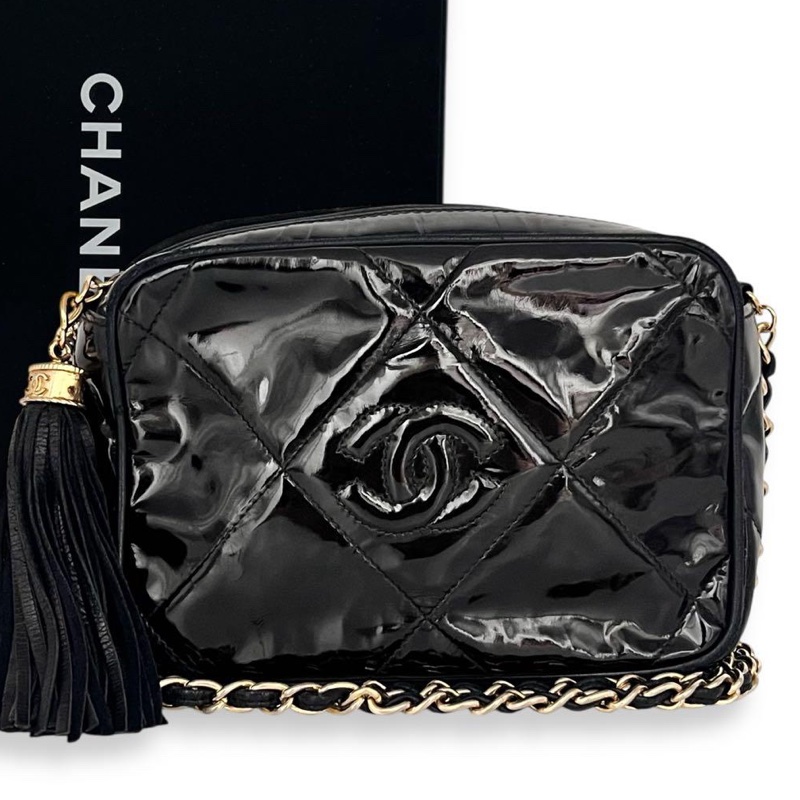 🌷Chanel 漆皮菱格紋協背包|經典花紋✦fufu style 精品✦ 氣質款|-1