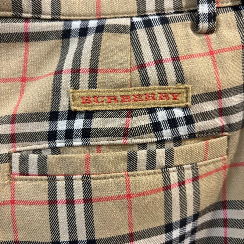 【美收精品】BURBERRY 茶色格紋長褲 4-189【隔月月中將轉賣至日本 上架期限30天】-2