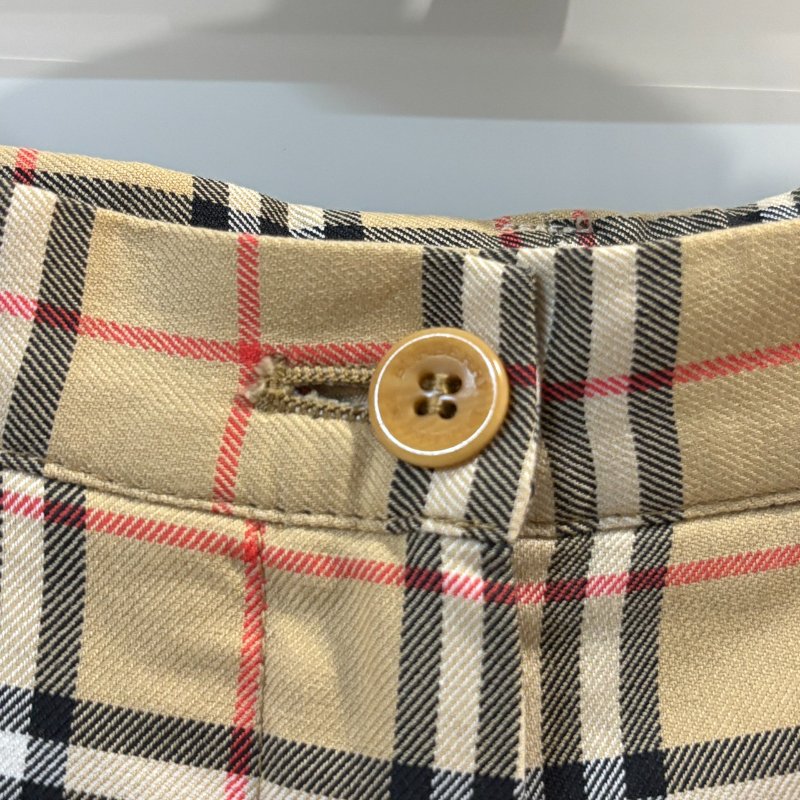 【美收精品】BURBERRY 茶色格紋長褲 4-189【隔月月中將轉賣至日本 上架期限30天】-6