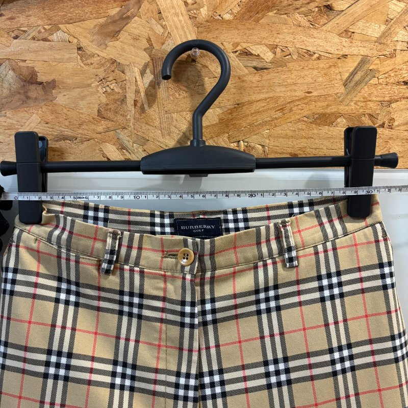 【美收精品】BURBERRY 茶色格紋長褲 4-189【隔月月中將轉賣至日本 上架期限30天】-10