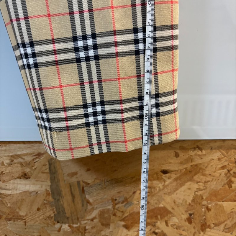【美收精品】BURBERRY 茶色格紋長褲 4-189【隔月月中將轉賣至日本 上架期限30天】-11