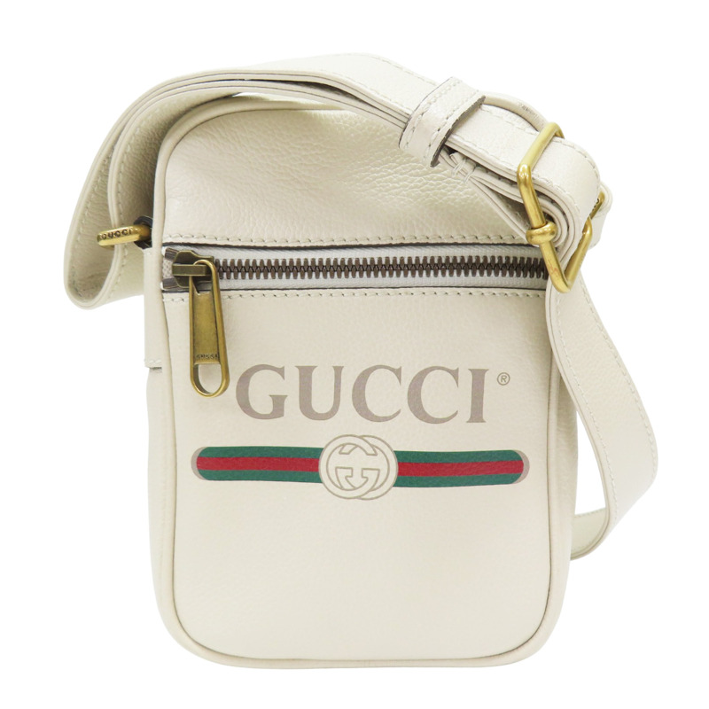 白色 牛皮 肩背包【GUCCI 古馳】 574803.521-0