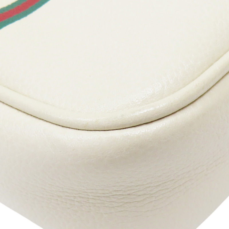 白色 牛皮 肩背包【GUCCI 古馳】 574803.521-9