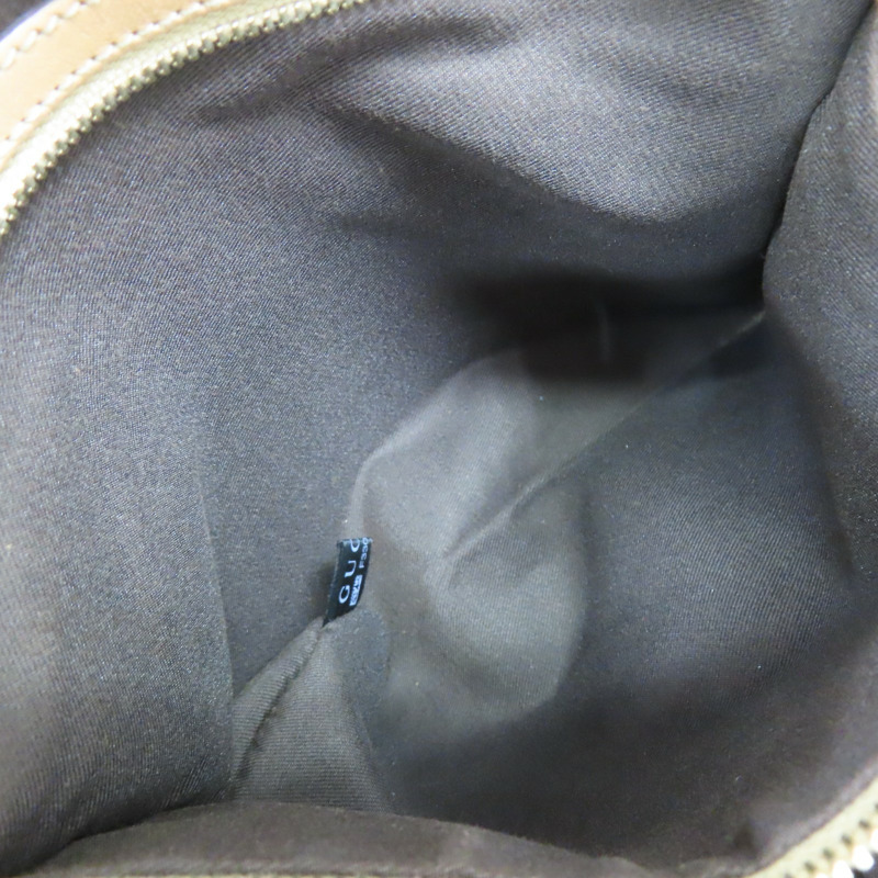 卡其色 緹花帆布 肩背包【GUCCI 古馳】 162900-5