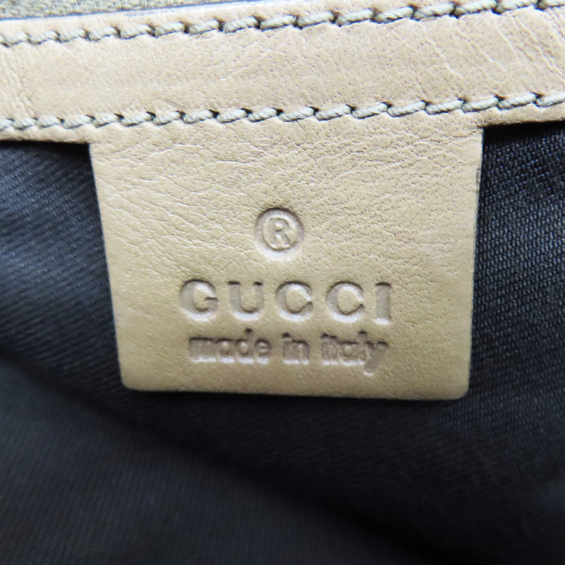 卡其色 緹花帆布 肩背包【GUCCI 古馳】 162900-6