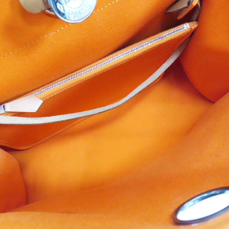 橘色 帆布 Herbag 31 兩用包 口P刻【HERMES 愛馬仕】 口P-5