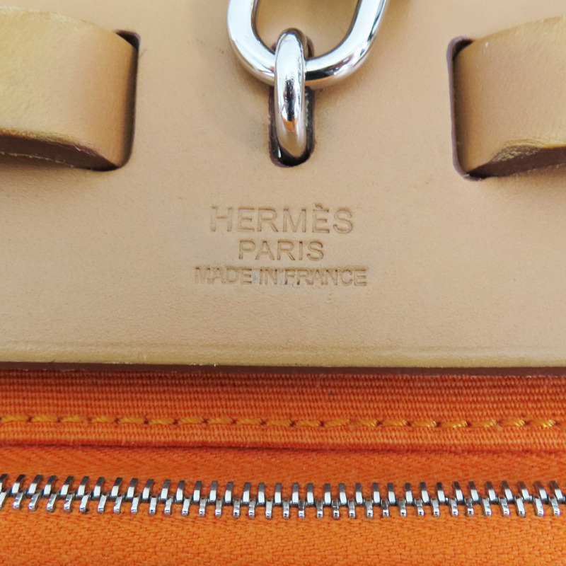 橘色 帆布 Herbag 31 兩用包 口P刻【HERMES 愛馬仕】 口P-7