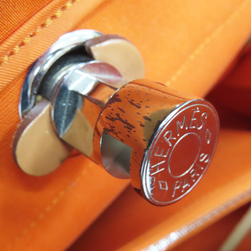 橘色 帆布 Herbag 31 兩用包 口P刻【HERMES 愛馬仕】 口P-18