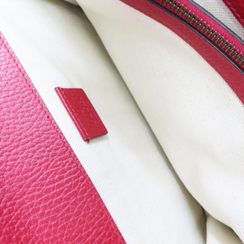 紅色 牛皮 肩背杯【GUCCI 古馳】 400249-5