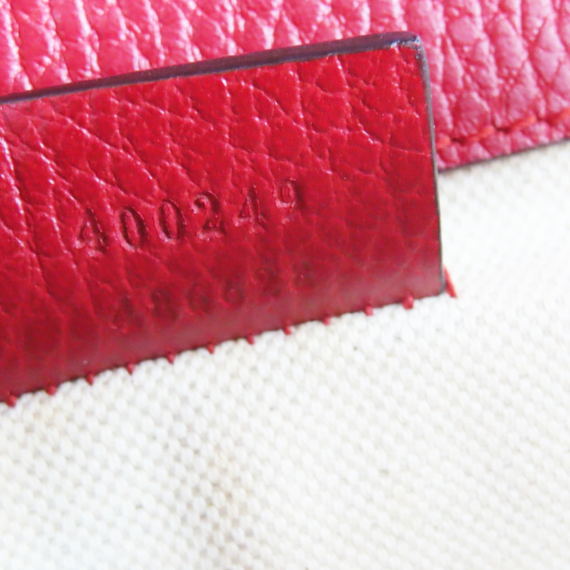 紅色 牛皮 肩背杯【GUCCI 古馳】 400249-9