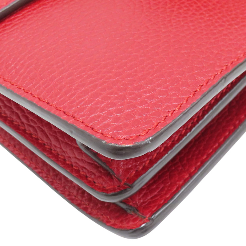 紅色 牛皮 肩背杯【GUCCI 古馳】 400249-11