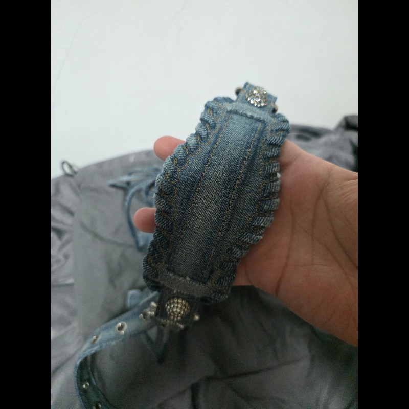 [全新]Balenciaga 巴黎世家 Le cagole 牛仔鉚釘水桶包-2