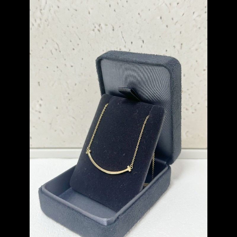 Tiffany 18k smile necklace-2