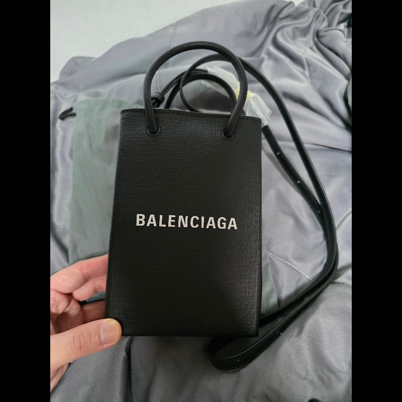 [全新]Balenciaga 巴黎世家 牛皮迷你購物袋-0