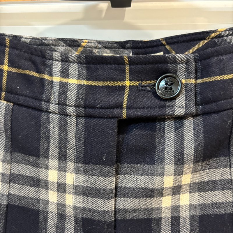 【美收精品】BURBERRY 藍白黃色格紋長褲 4-193【隔月月中將轉賣至日本 上架期限30天】-3