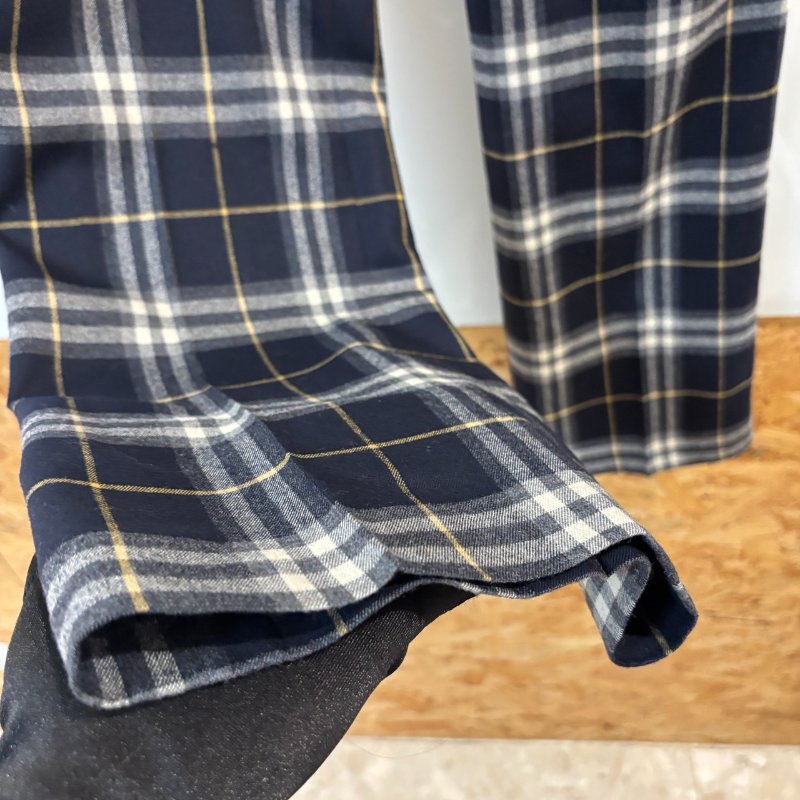 【美收精品】BURBERRY 藍白黃色格紋長褲 4-193【隔月月中將轉賣至日本 上架期限30天】-4