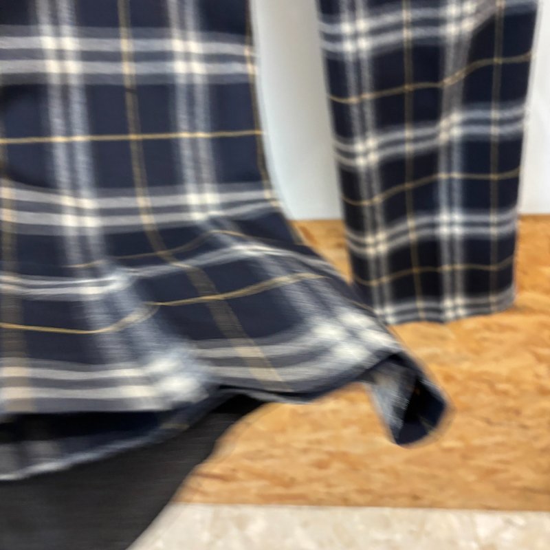 【美收精品】BURBERRY 藍白黃色格紋長褲 4-193【隔月月中將轉賣至日本 上架期限30天】-5