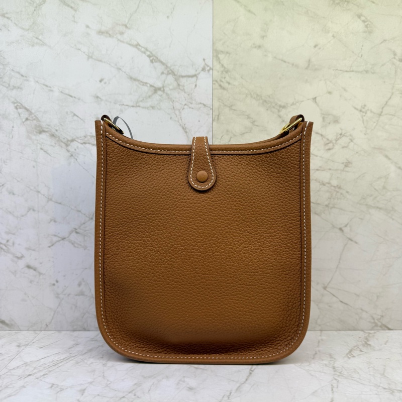 HERMES MINI EVELYNE金棕金釦_U刻-1