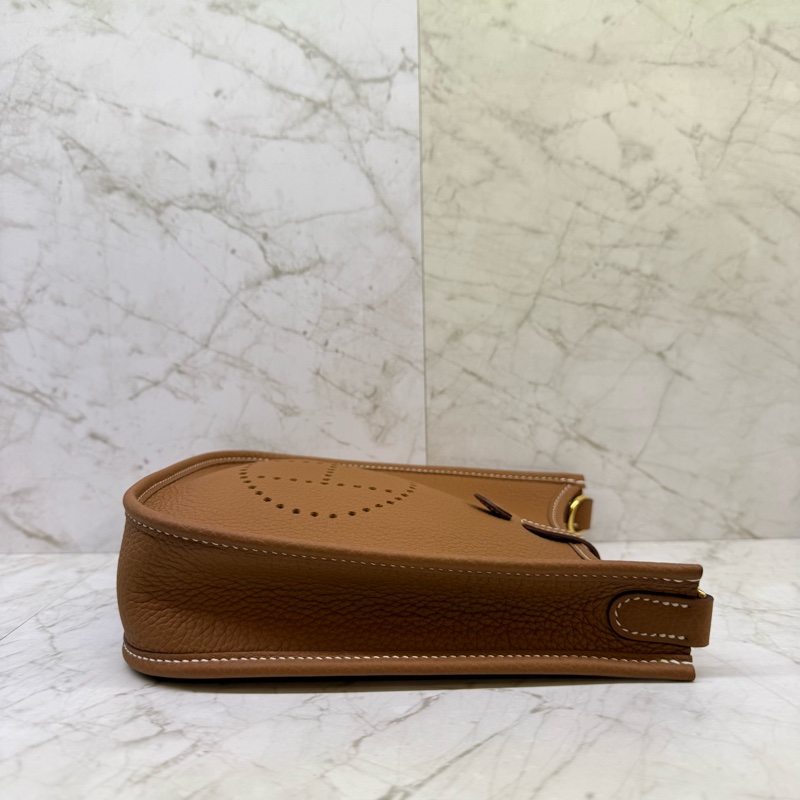 HERMES MINI EVELYNE金棕金釦_U刻-2