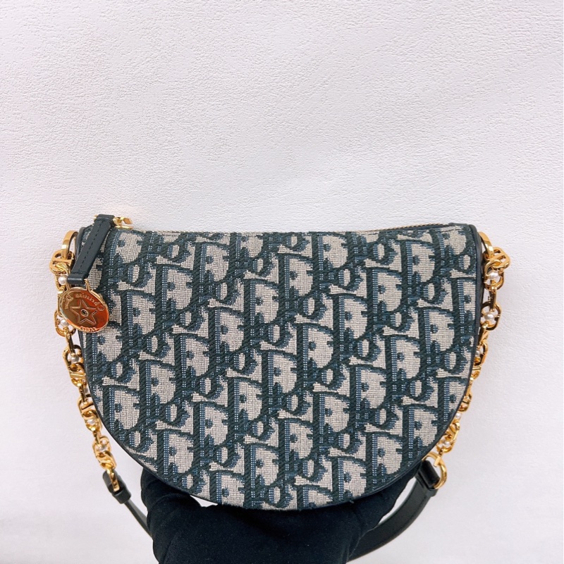 Dior callisto hobo 藍色老花腋下包-1