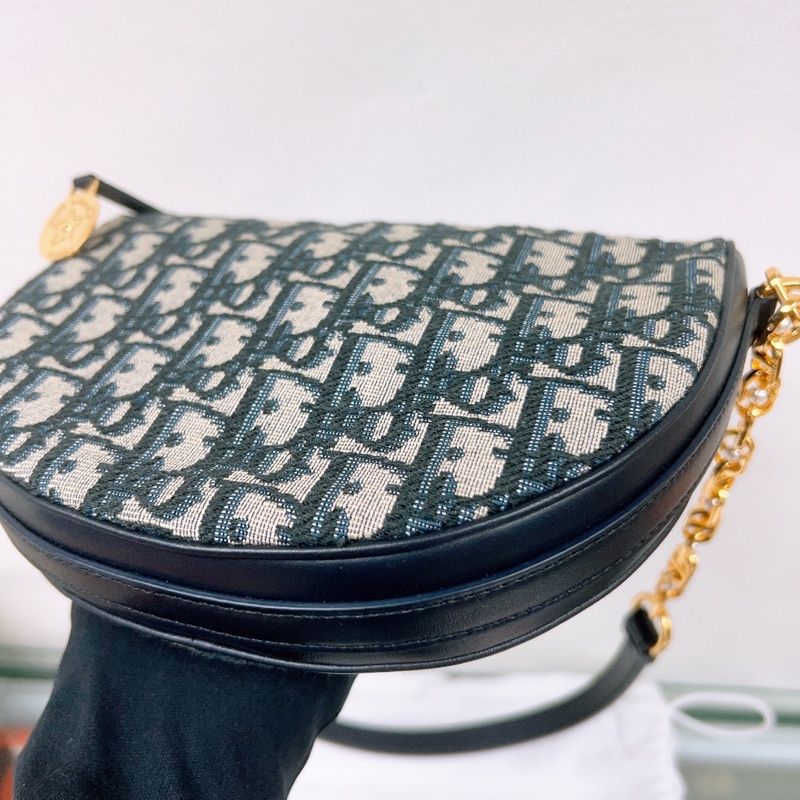 Dior callisto hobo 藍色老花腋下包-3