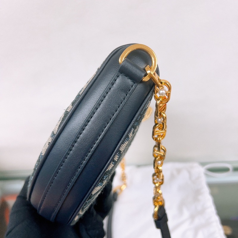 Dior callisto hobo 藍色老花腋下包-5