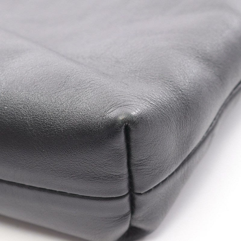 Miu Miu 托特鏈條單肩包 5BC114 黑色皮革二手女款-6