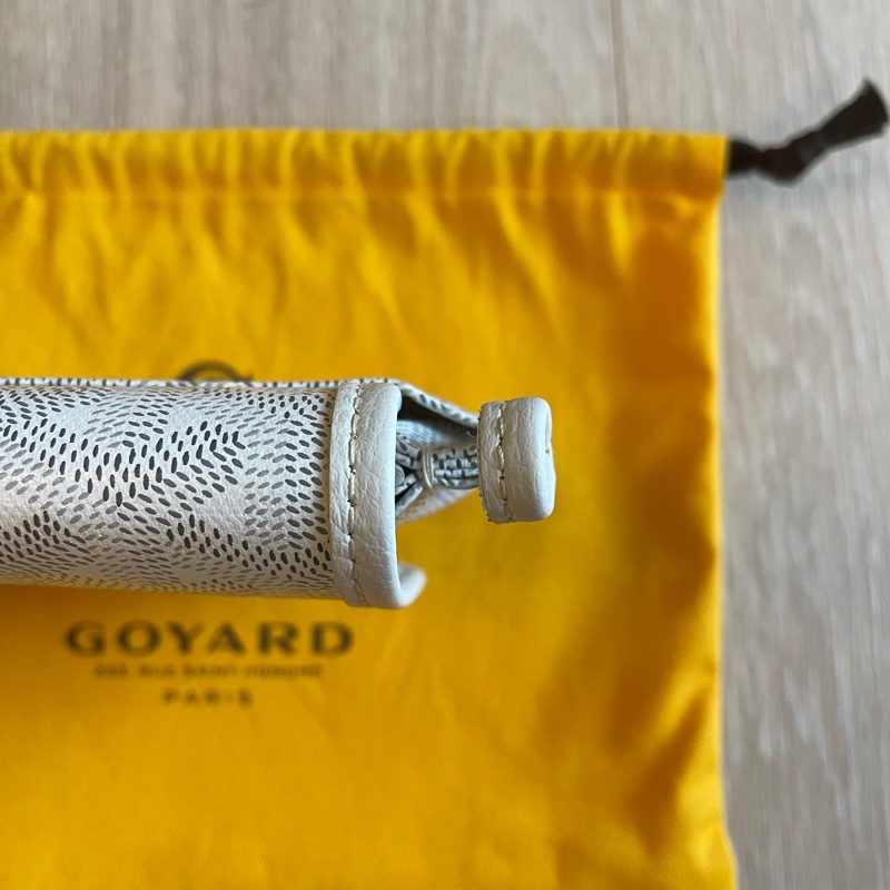 GOYARD PLUMET 白色信封包-8