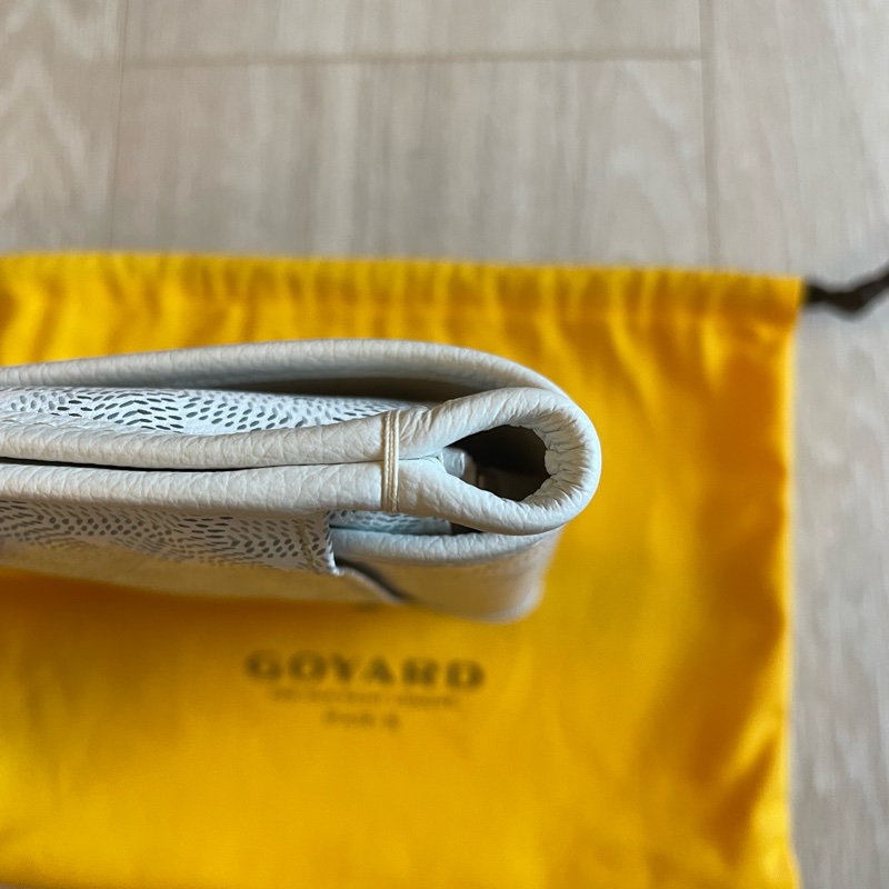 GOYARD PLUMET 白色信封包-9
