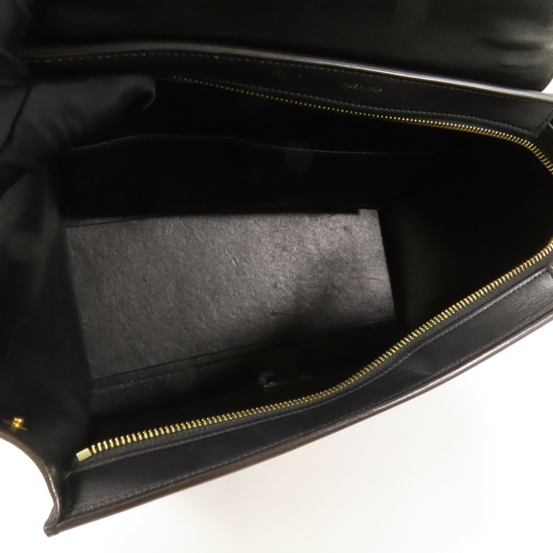CELINE 牛皮/麂皮皮革Trapeze金扣手挽肩背兩用袋-4