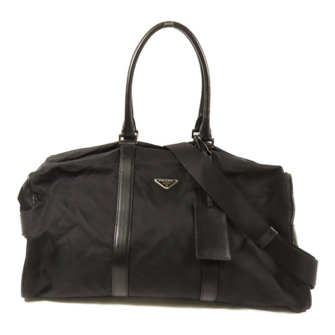 PRADA 尼龍Shoulder Bag銀扣手挽肩背兩用袋