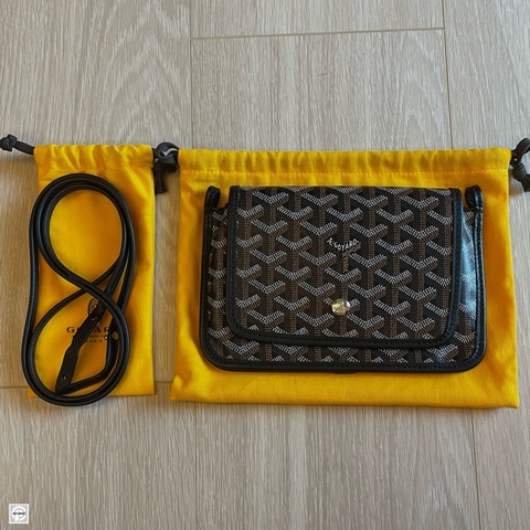 GOYARD PLUMET 黑色信封包