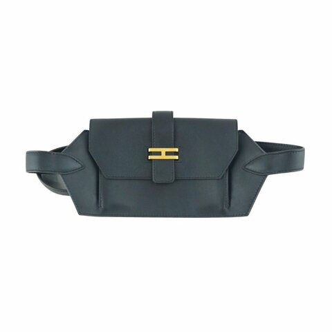 愛馬仕 Hermes Elan Pocket 24黑色腰包 胸包 / W刻(附購證)